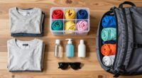 organized travel packing system