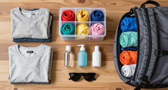 organized travel packing system