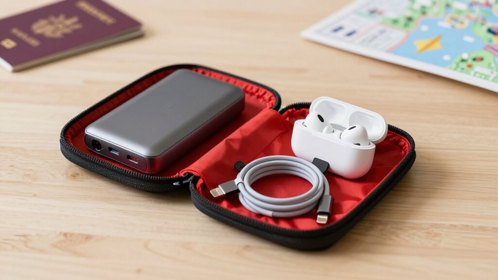 organized travel tech essentials