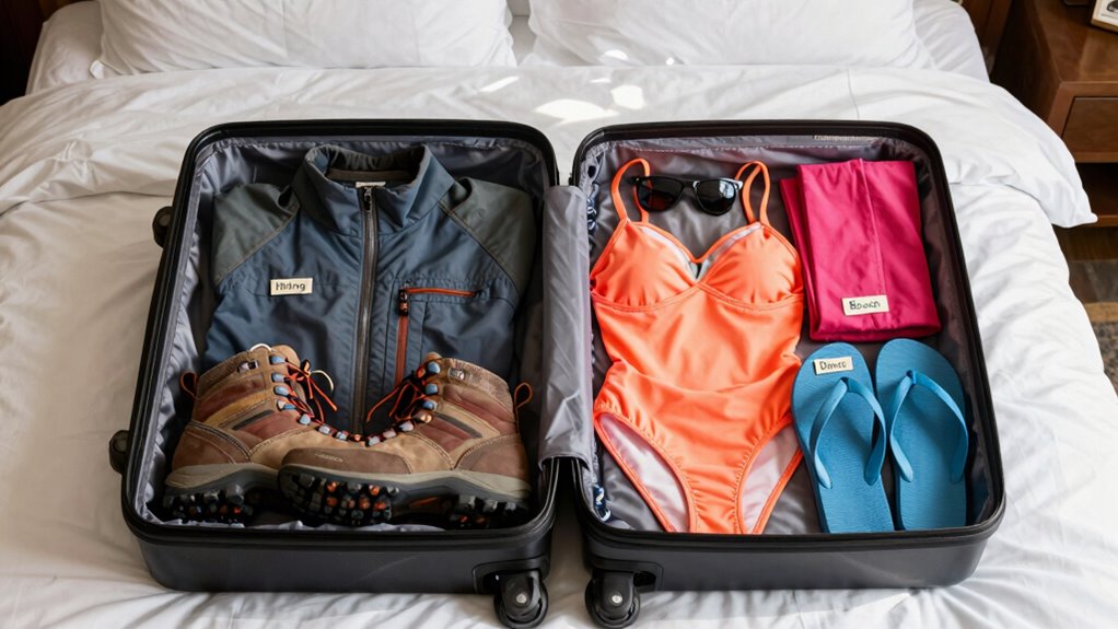 pack smart for activities