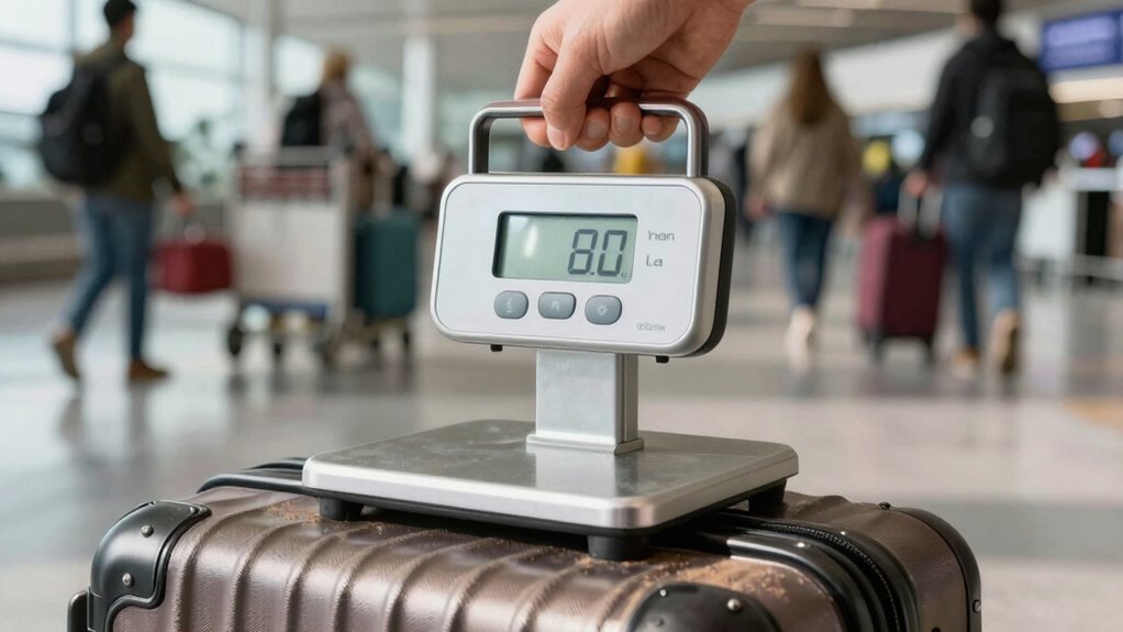 portable luggage scales prevent overweight fees
