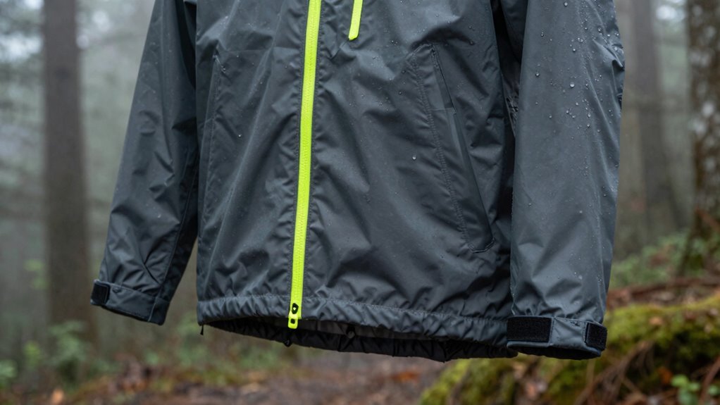 practical rain jacket features