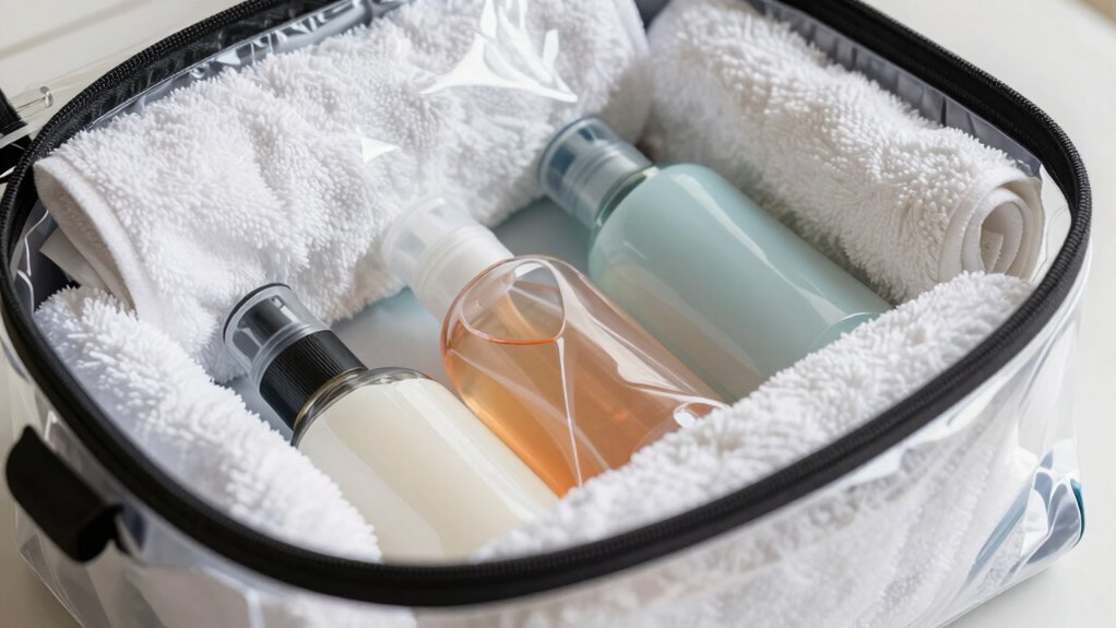 secure waterproof toiletry packing