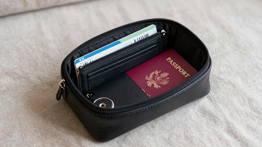 securely store travel essentials