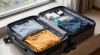 streamlined hotel luggage packing