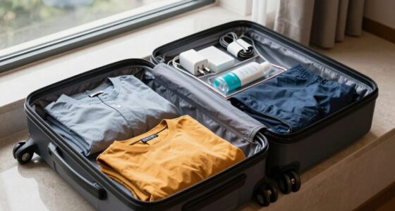 streamlined hotel luggage packing