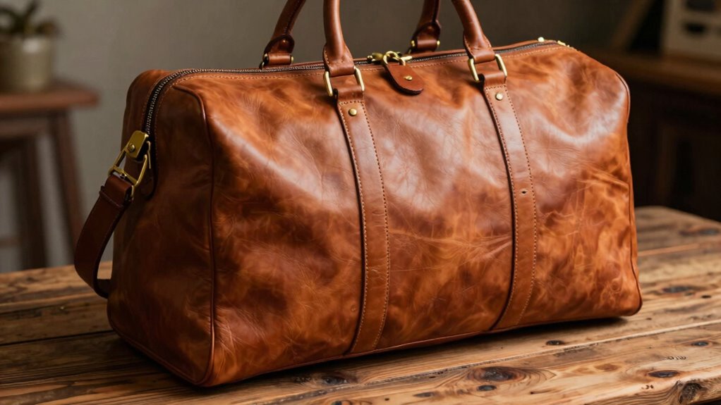 sustainable vintage leather travel
