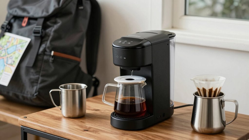 travel friendly coffee brewing options