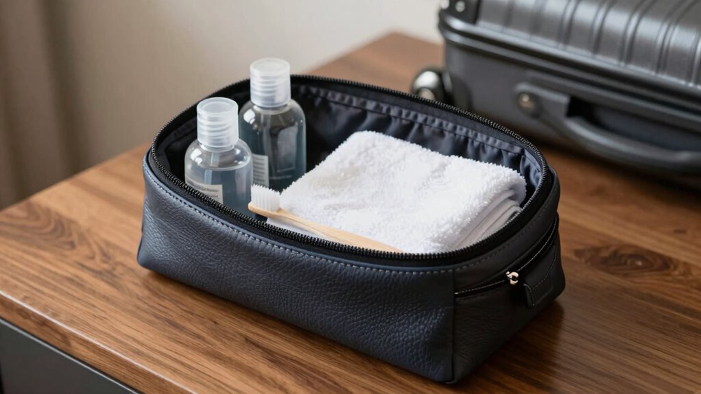travel ready toiletry organization