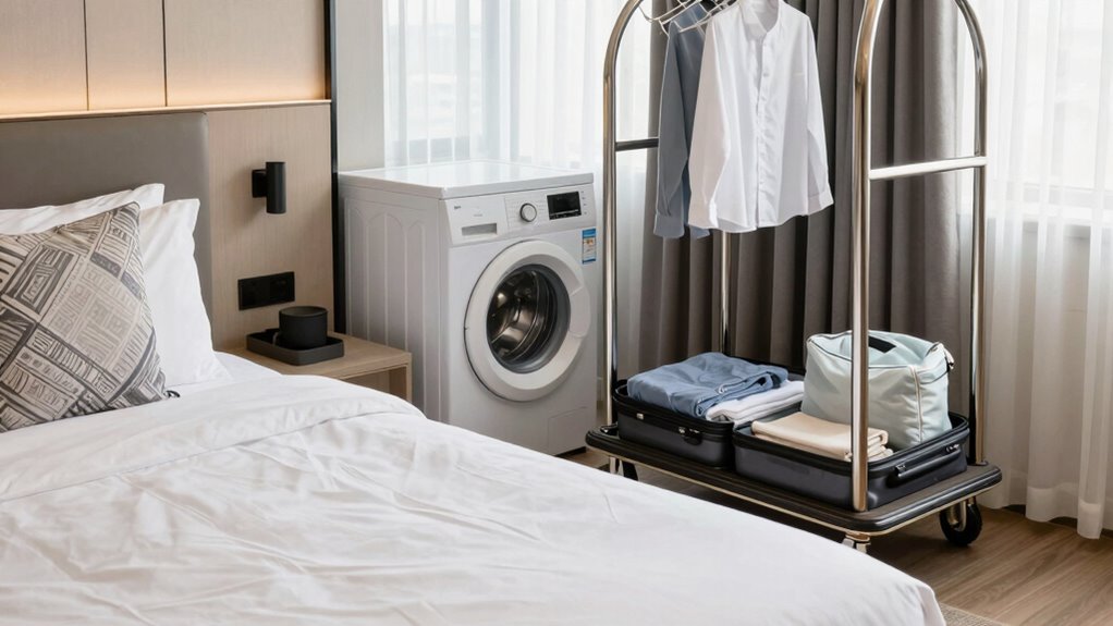 utilize hotel laundry services