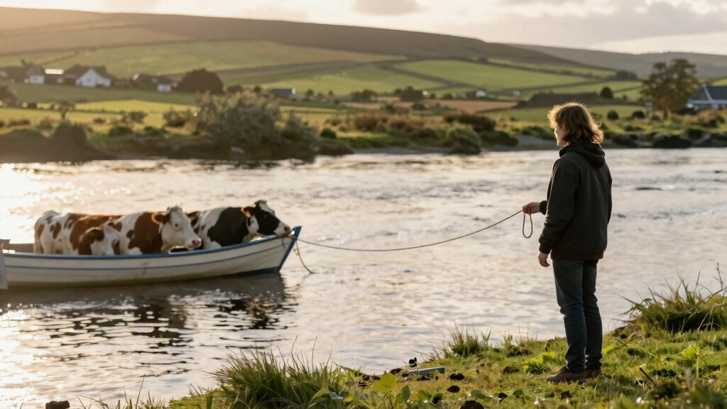 Cows are actually really good swimmers and in Ireland they’re taken by boat to graze on offshore islands.