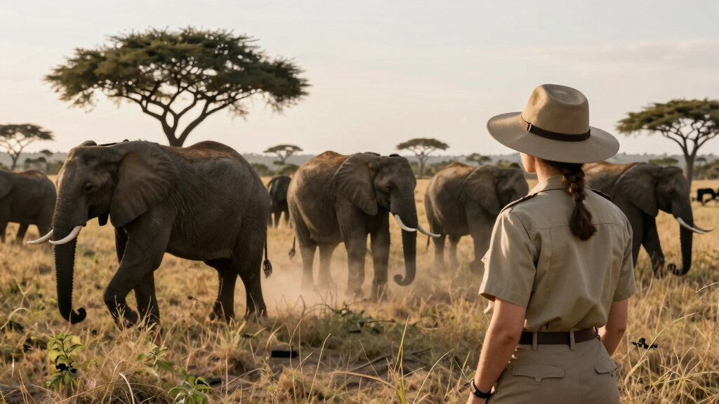 Elephant herd in the 1950s