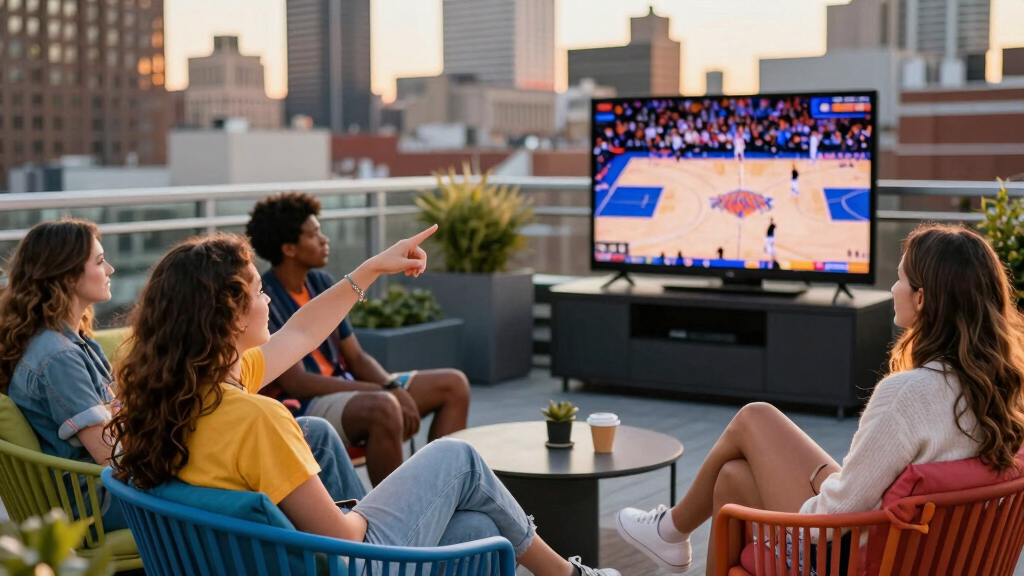 Everyone’s Outside Watching the Knicks