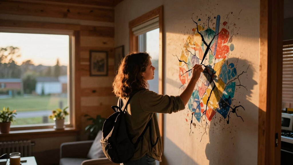 Airbnb guests check into their rental to find startling discovery on wall