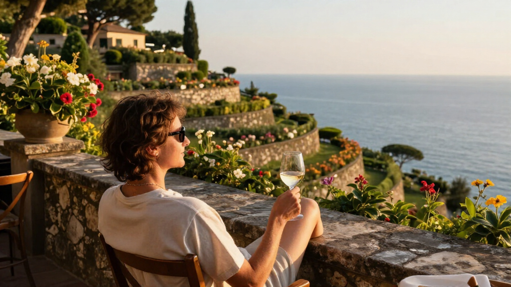 An Italian Villa With Terraced Gardens Takes In The Sea From The Celebrity-Loved Amalfi Coast